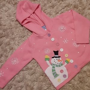 EUC Adorable Snowman Hoodes Sweater